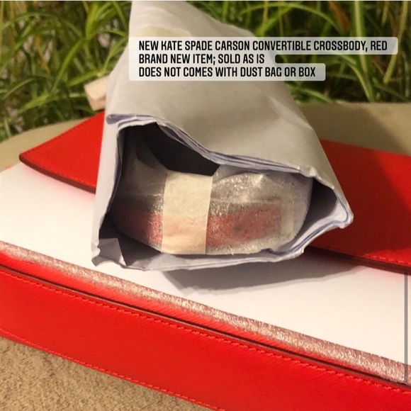 Purse: NEW Kate Spade Carson Convertible Crossbody, Red ๐ Bundle Me! - Picture 6 of 9